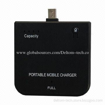 1,500mAh Portable External Power Bank/Backup Battery for Mobile Phones, with 5V/1A Input